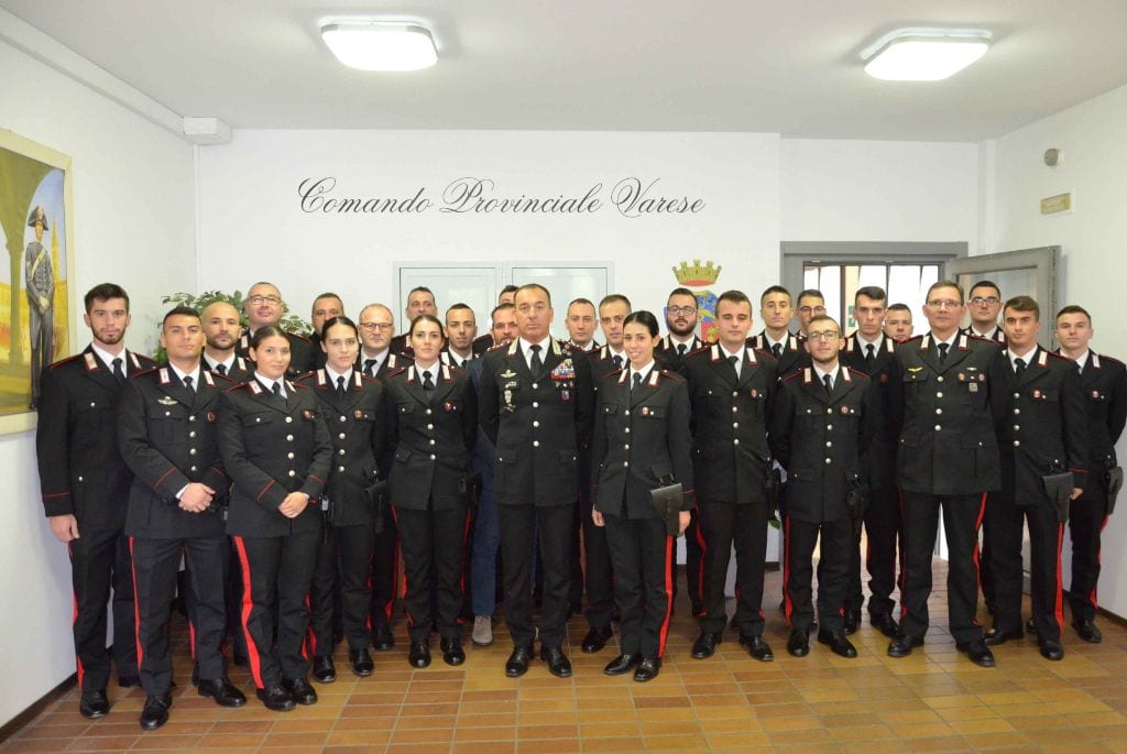 Carabinieri, 20 nuovi militari in arrivo in provincia di Varese