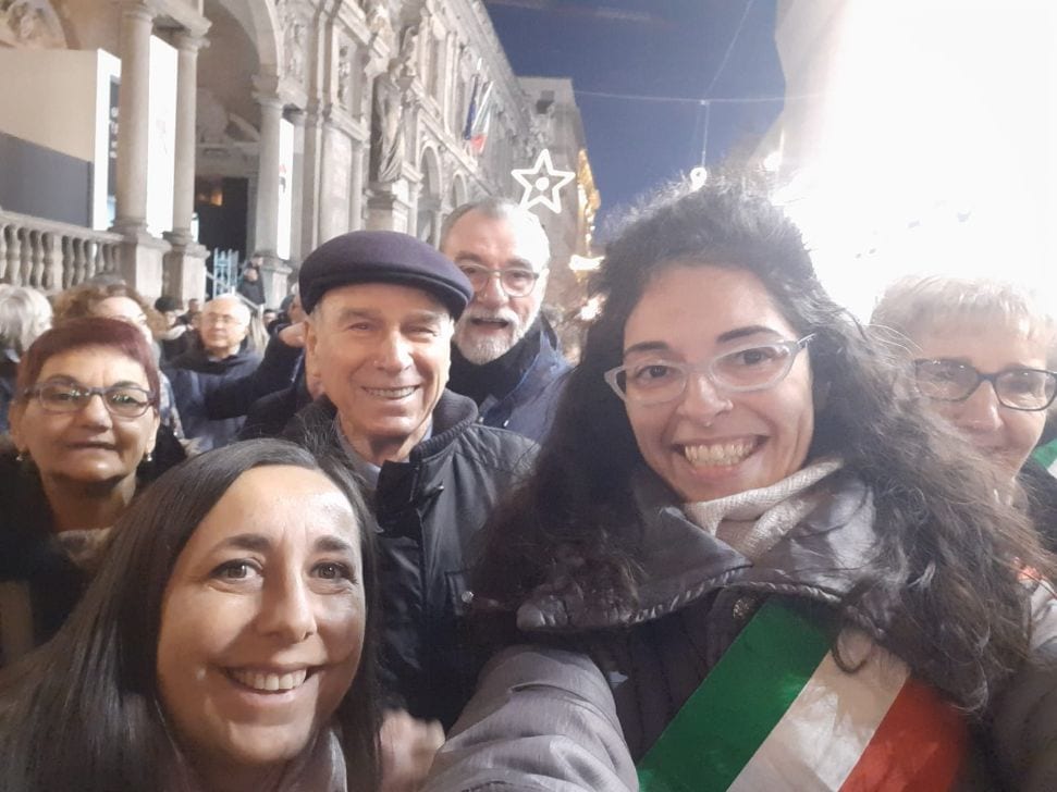 Nilde Moretti con Anpi e Cgil a Milano per la marcia solidale a Liliana Segre