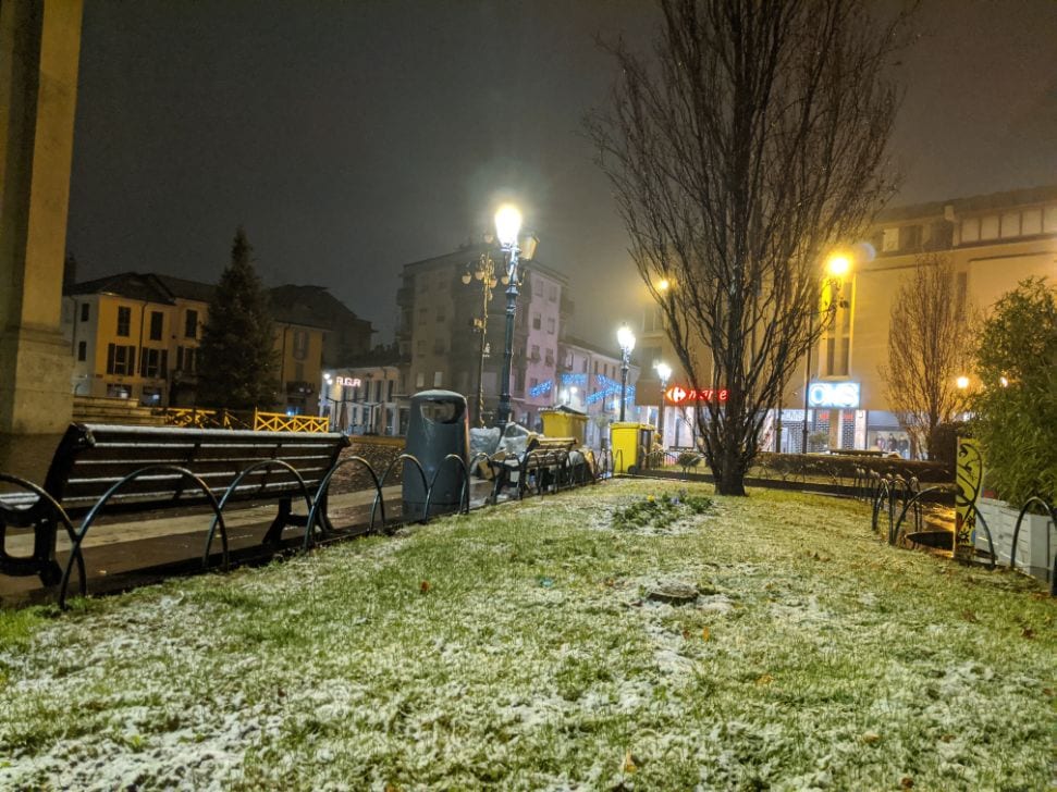 Il meteo ci azzecca: nella notte la primissima neve dell’inverno 2019 su Saronno