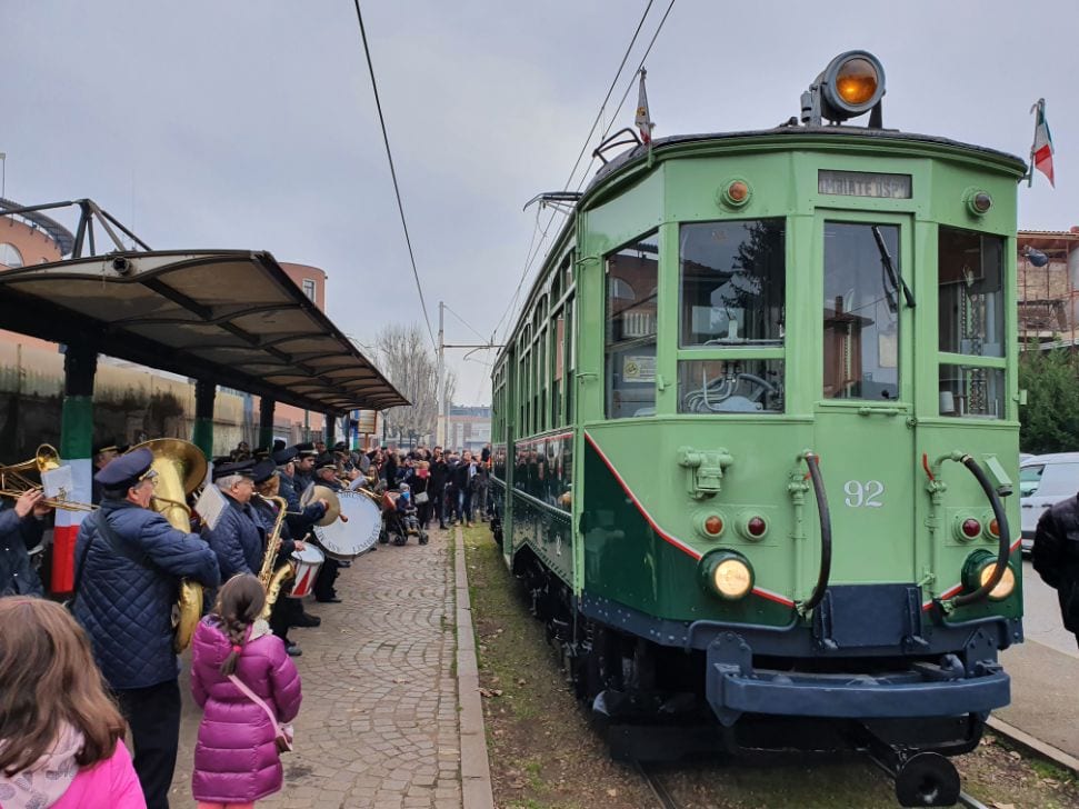 Centenario della tramvia Milano-Limbiate: le foto della locomotiva storica