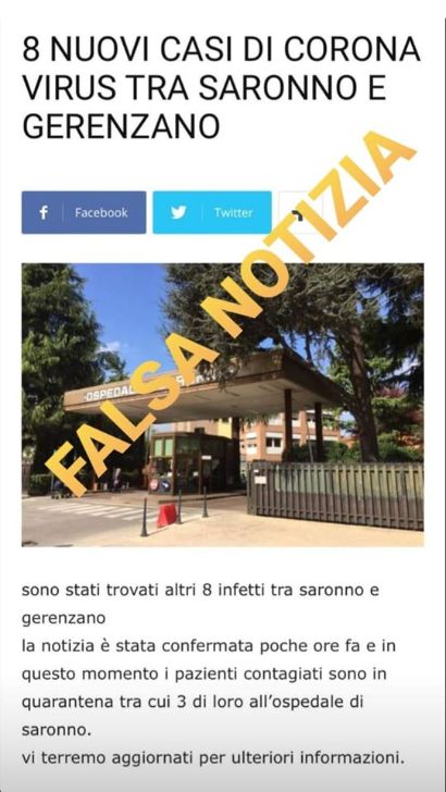 Coronavirus: falsi contagiati fra Saronno e Gerenzano, il sindaco va dai carabinieri