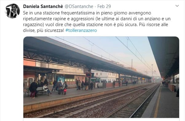 Stazione di Saronno, Santanchè: “Se avvengono rapine e aggressioni, vuol dire che non è sicura”