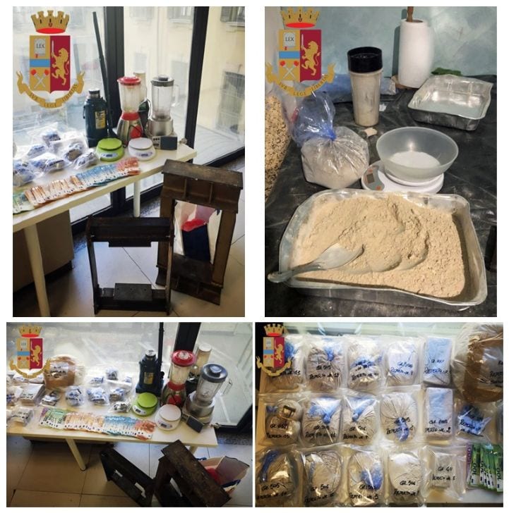 Da Solaro al Bergamasco: seguendo gli albanesi la polizia scopre raffineria di droga