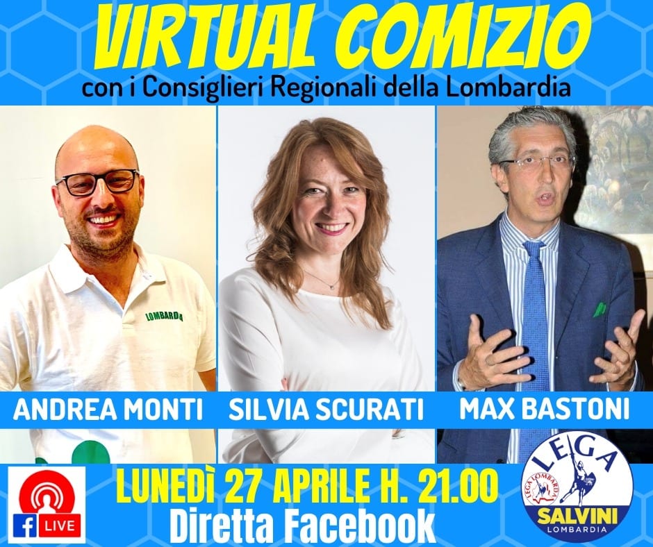 Consiglieri lombardi della Lega lanciano il primo “Virtual comizio”