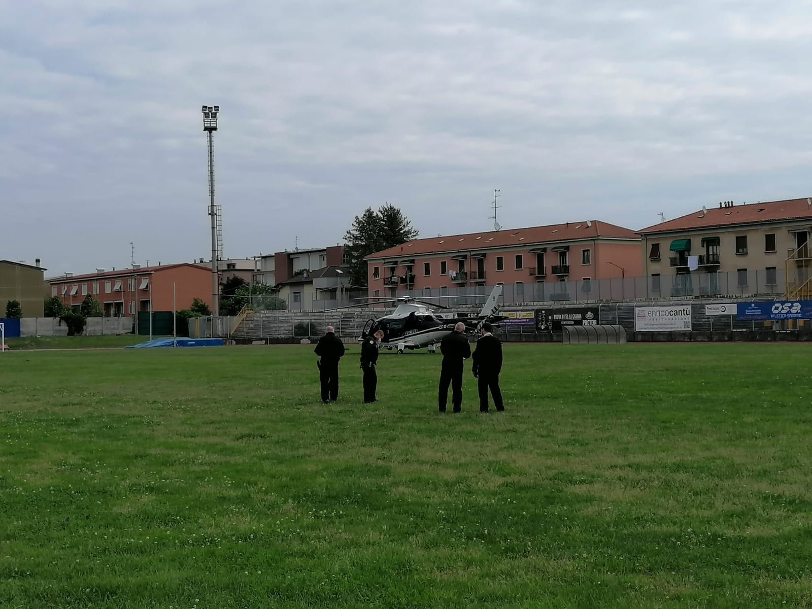 Monitoraggio in elicottero per i carabinieri della compagnia di Saronno