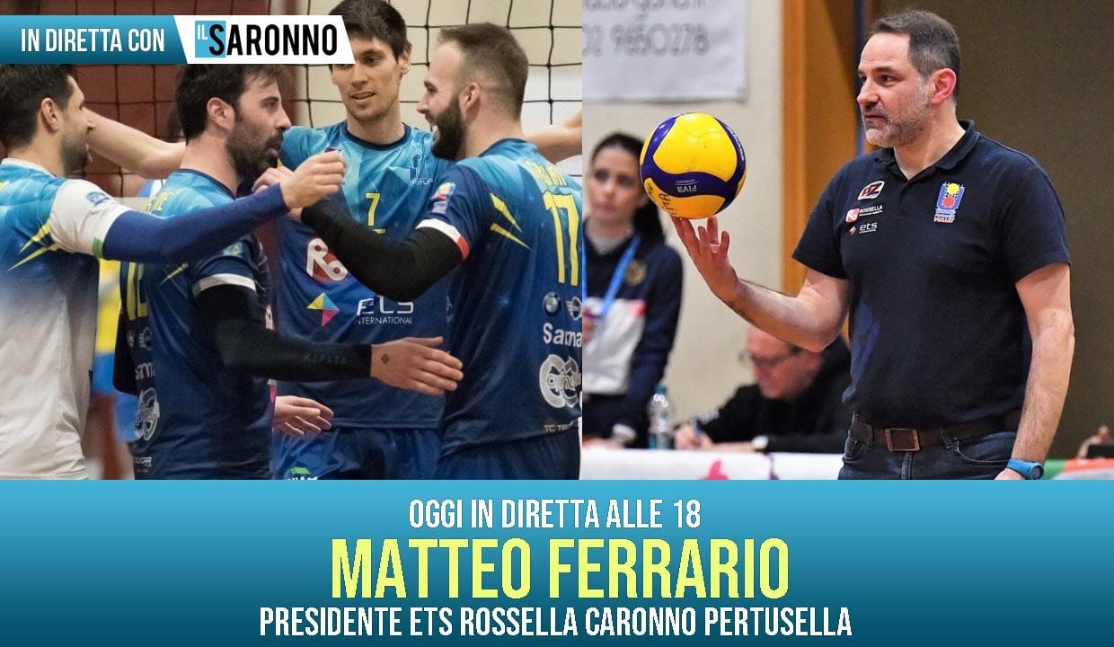 Volley, videointervista in diretta alle 18: Matteo Ferrario (Volley Caronno) ospite de ilSaronno
