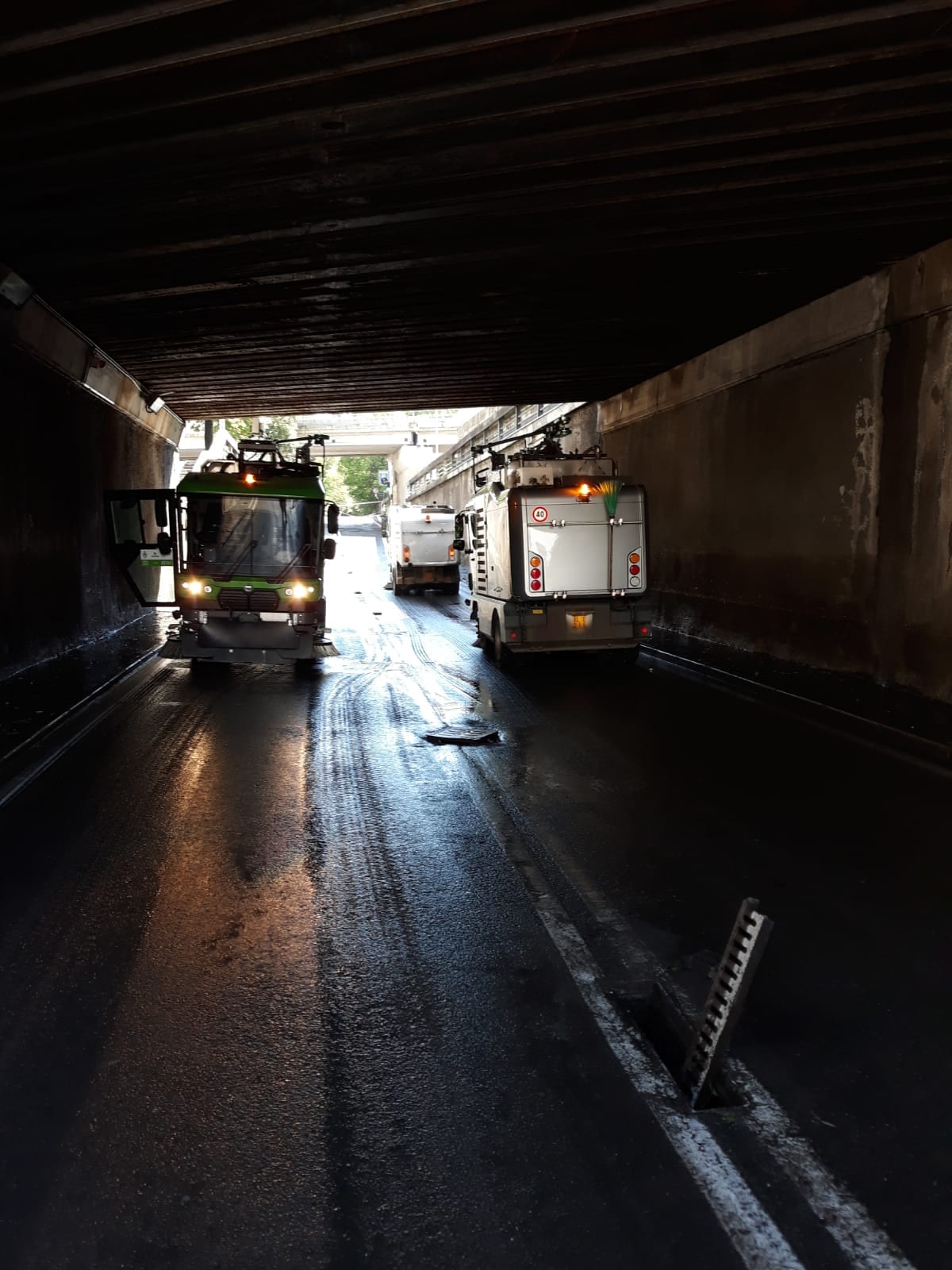 Nubifragio: riaperto il sottopasso di via Milano dopo la pulizia straordinaria