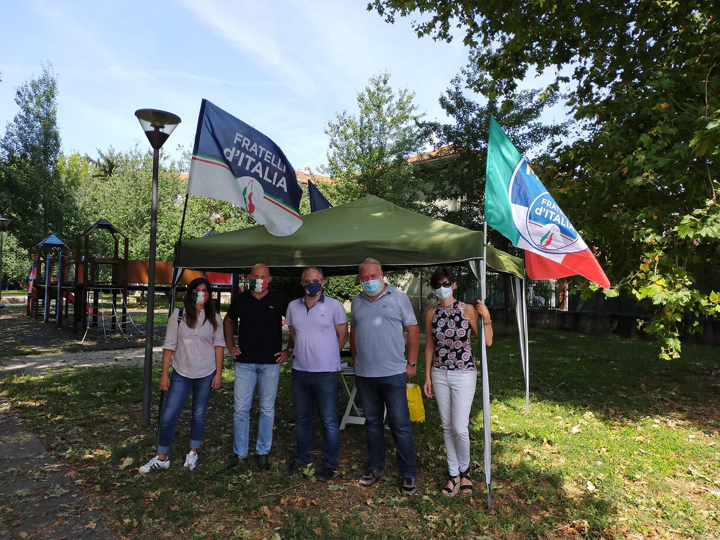 Fratelli d’Italia gazebo “al parco” al Matteotti