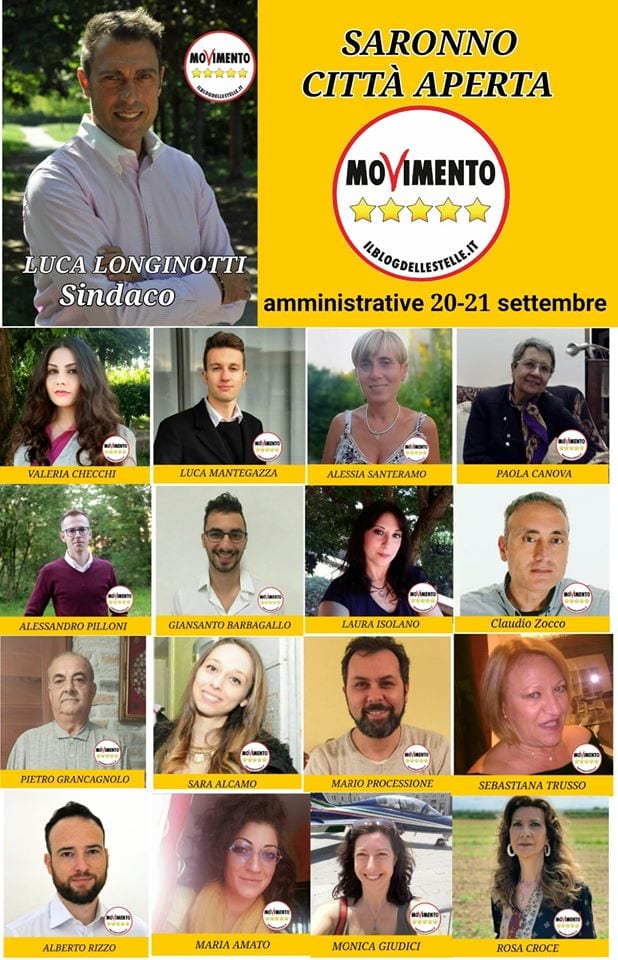 Elezioni 20, M5s e Longinotti presentano i candidati su Facebook