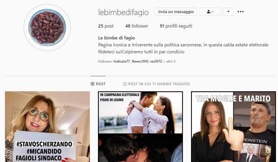 Le bimbe di Fagio: la campagna elettorale diventa satira su Instagram