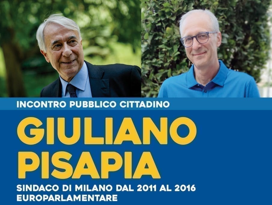 L’europarlamentare Giuliano Pisapia a Saronno: l’invito di Augusto Airoldi alla cittadinanza