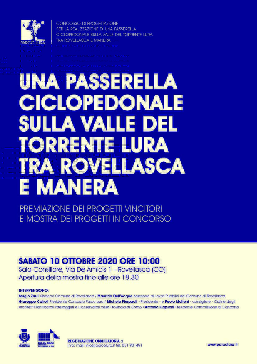 In punta di piedi sul torrente Lura: sabato 10 ottobre presentazione e mostra dei progetti per la realizzazione di una passerella tra Rovellasca e Manera
