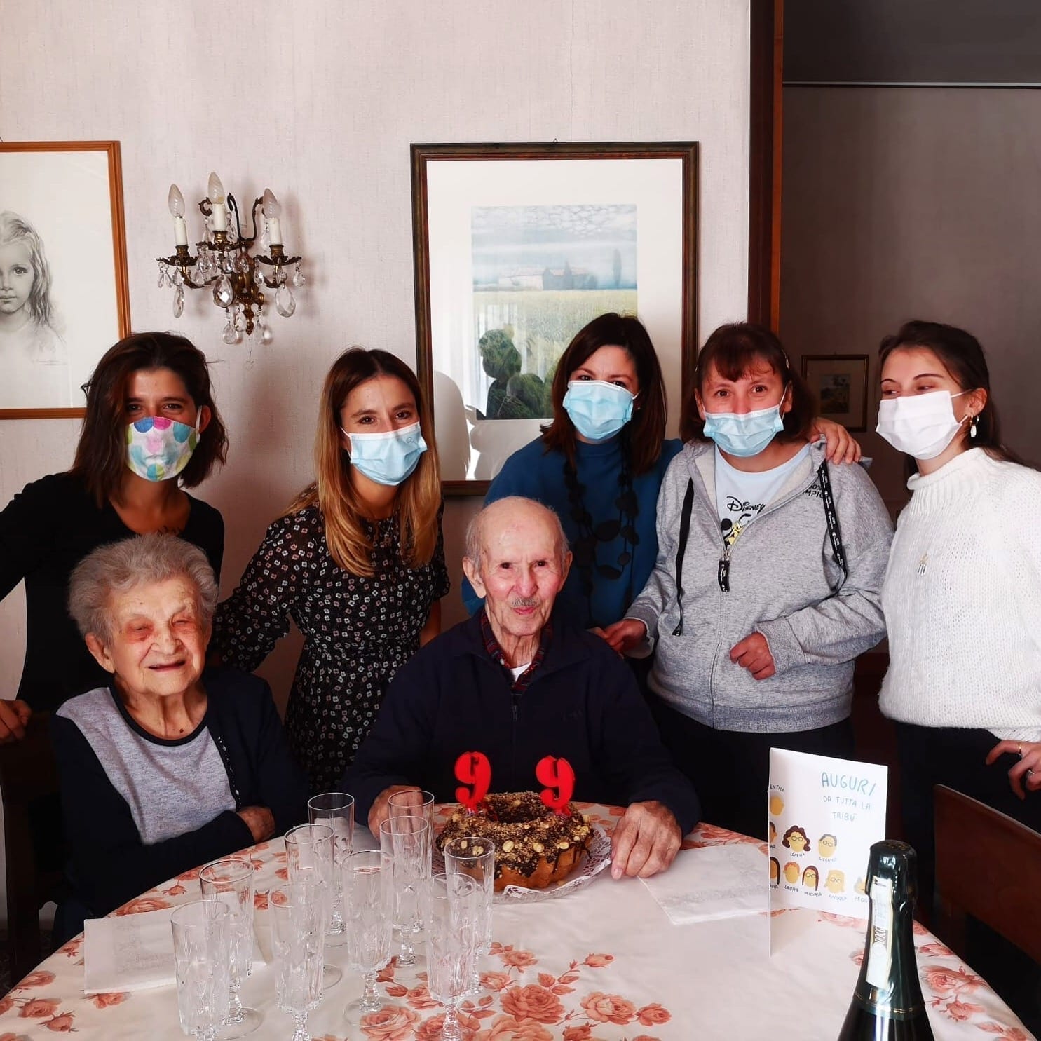 Il saronnese Paolo Piccinato festeggia 99 anni