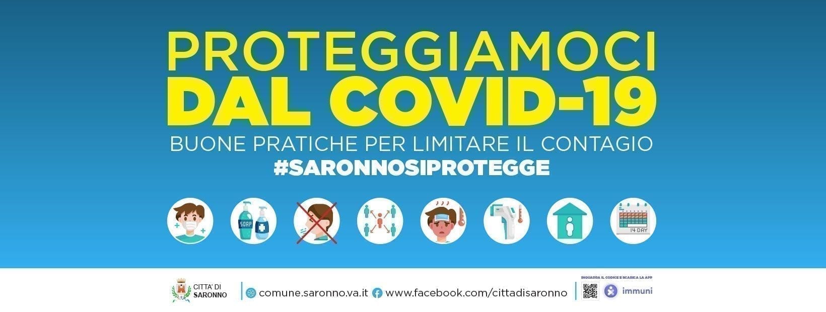 #Saronnosiprotegge: azione di sensibilizzazione del Comune per ridurre i contagi
