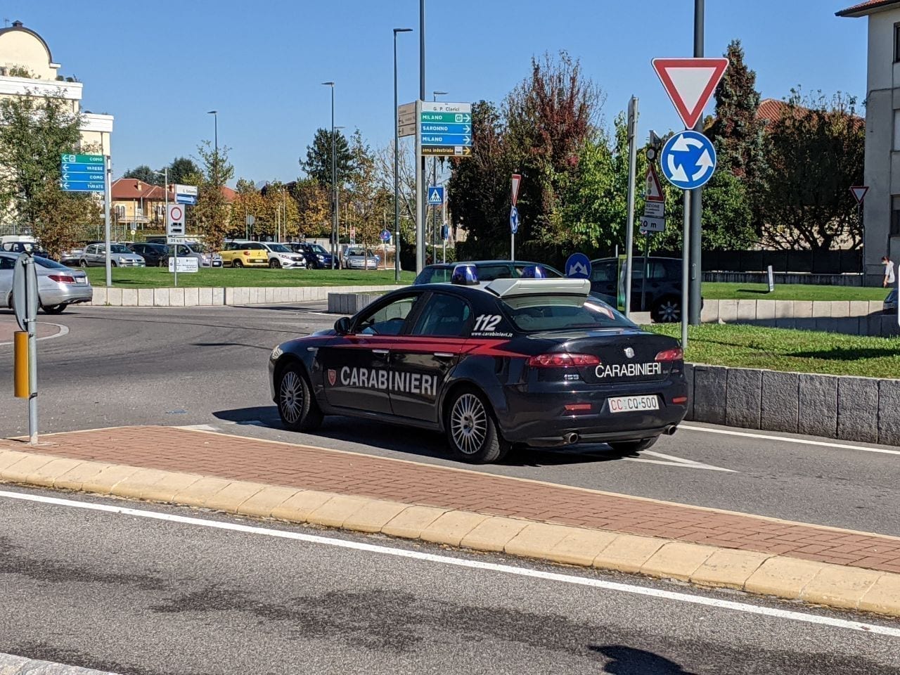 Auto contro moto sulla Varesina a Gerenzano. Intossicazione etilica a Cislago