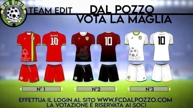 Calcio: la terza maglia del Dal Pozzo la scelgono i tifosi