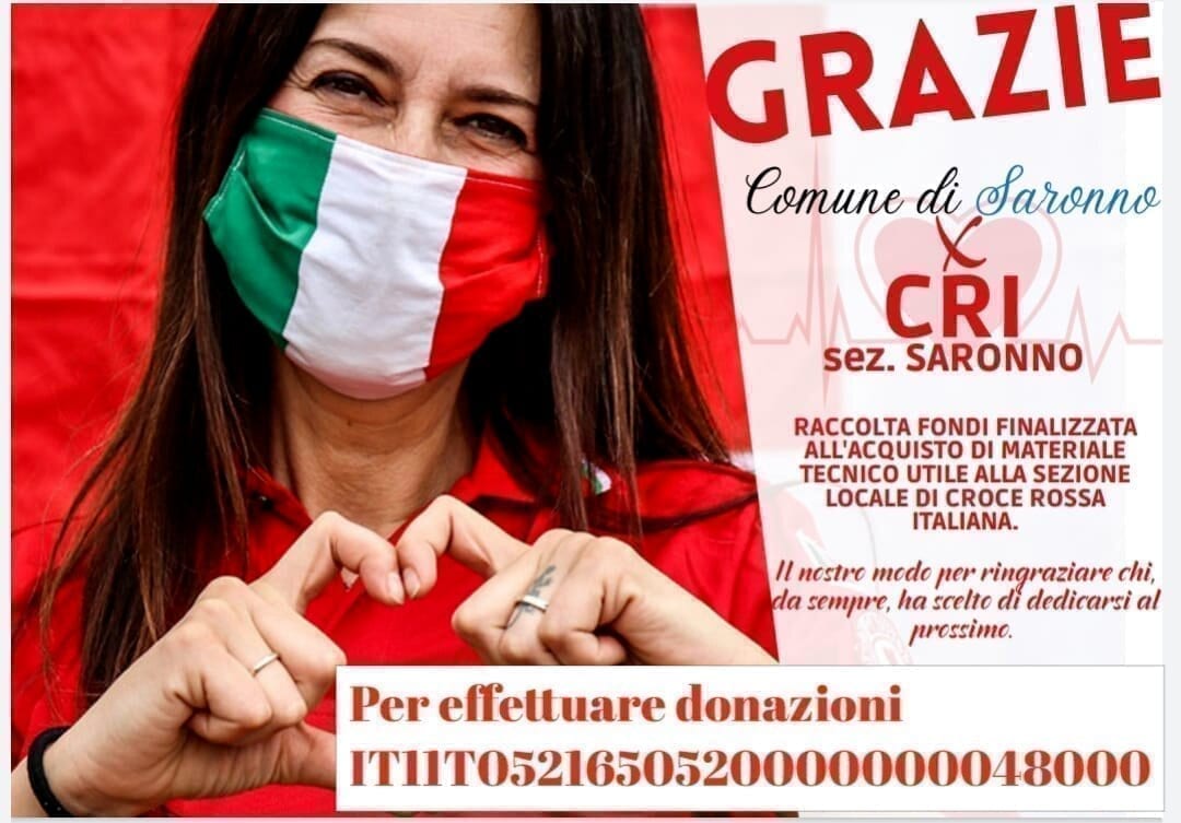 Dal personale del Comune una raccolta fondi per Croce Rossa Saronno