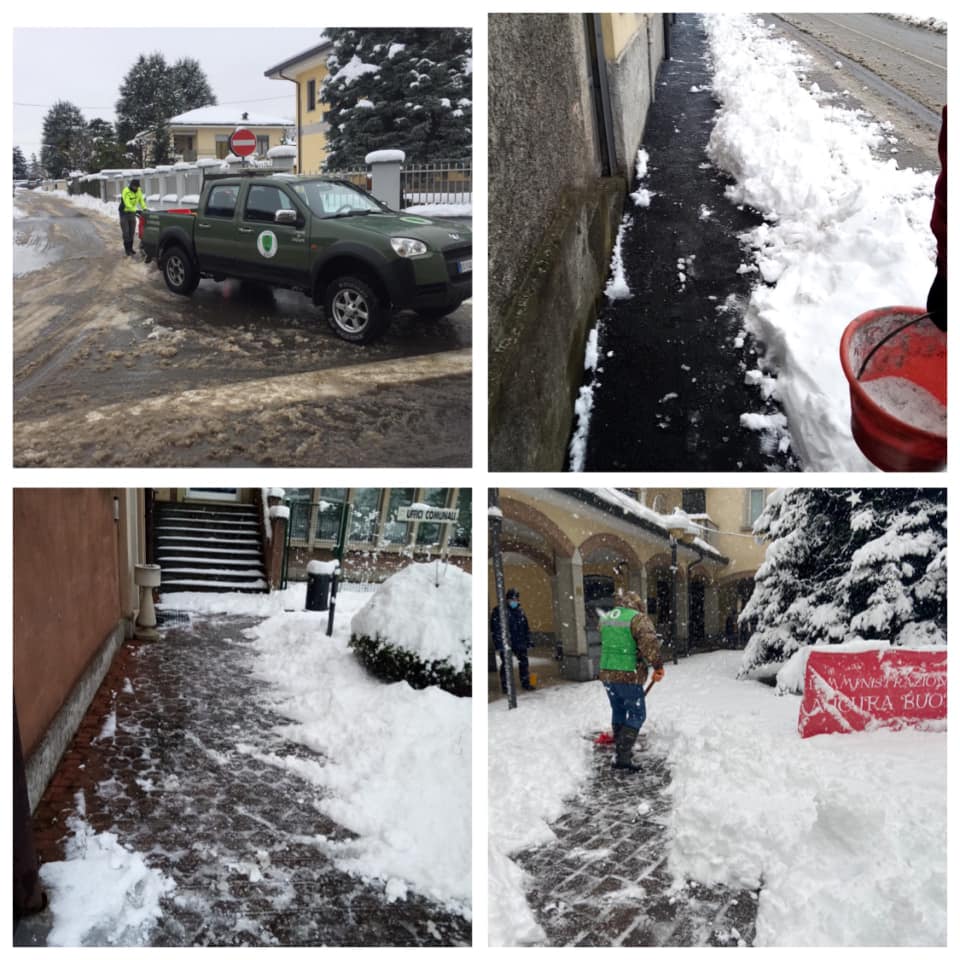 Maxi nevicata a Cogliate, ecco cosa “ha visto” il sindaco Andrea Basilico
