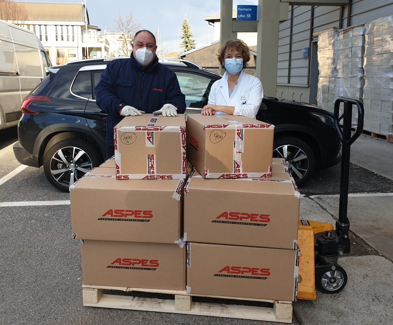 Una donazione di 8.100 mascherine Ffp2 all’ospedale di Busto Arsizio
