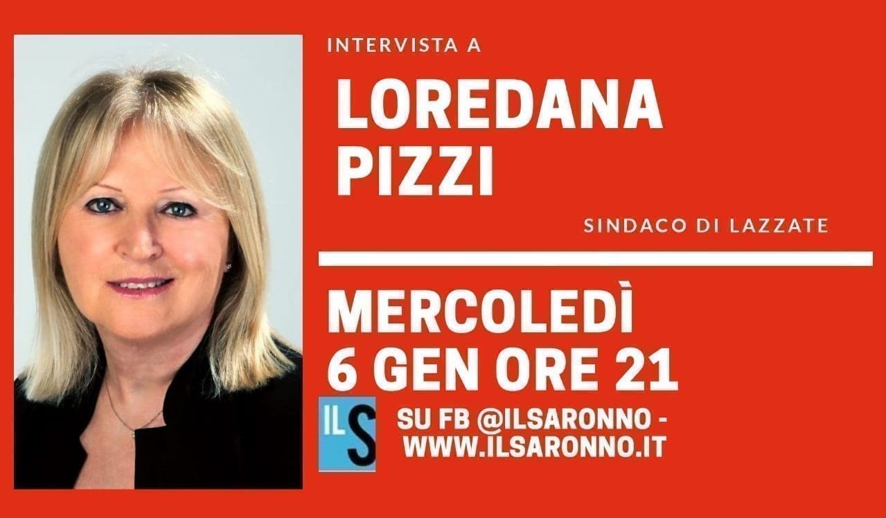 Lazzate, intervista di fine anno al sindaco Loredana Pizzi : stasera alle 21