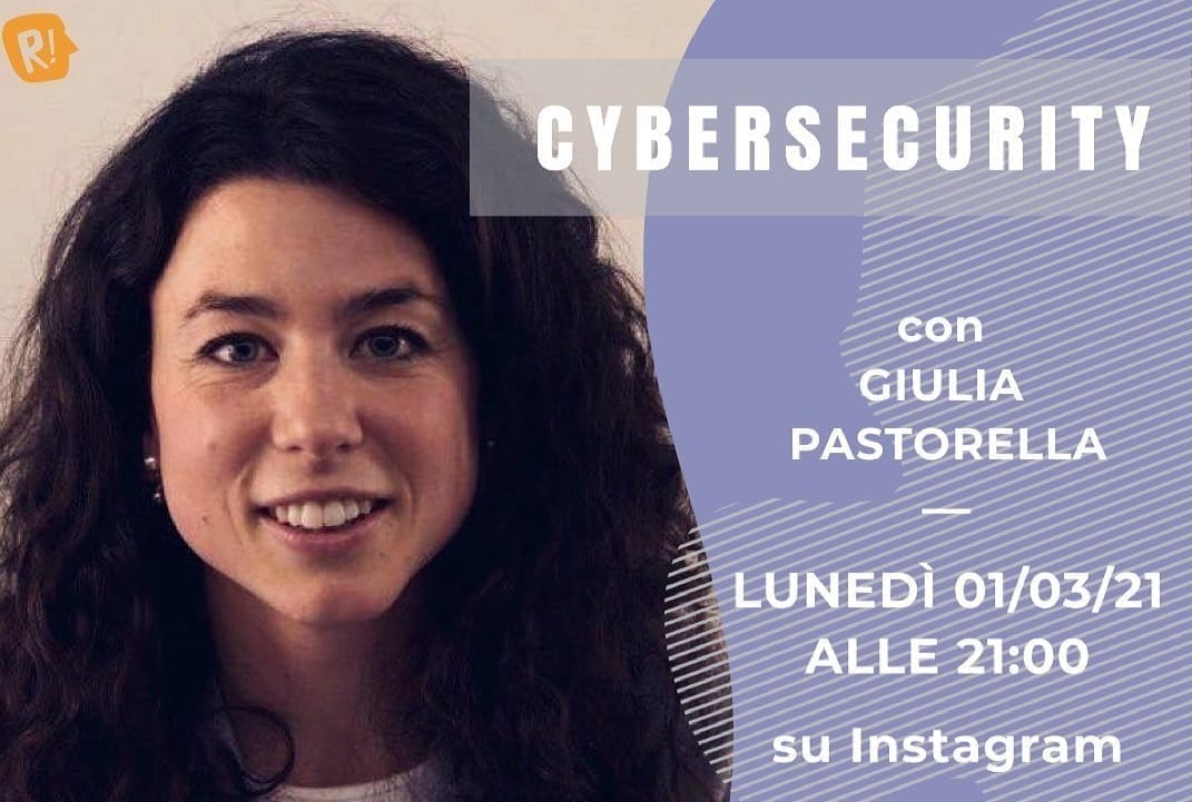 La Rete con Giulia Pastorella sulla sicurezza digitale: stasera in diretta su Instagram