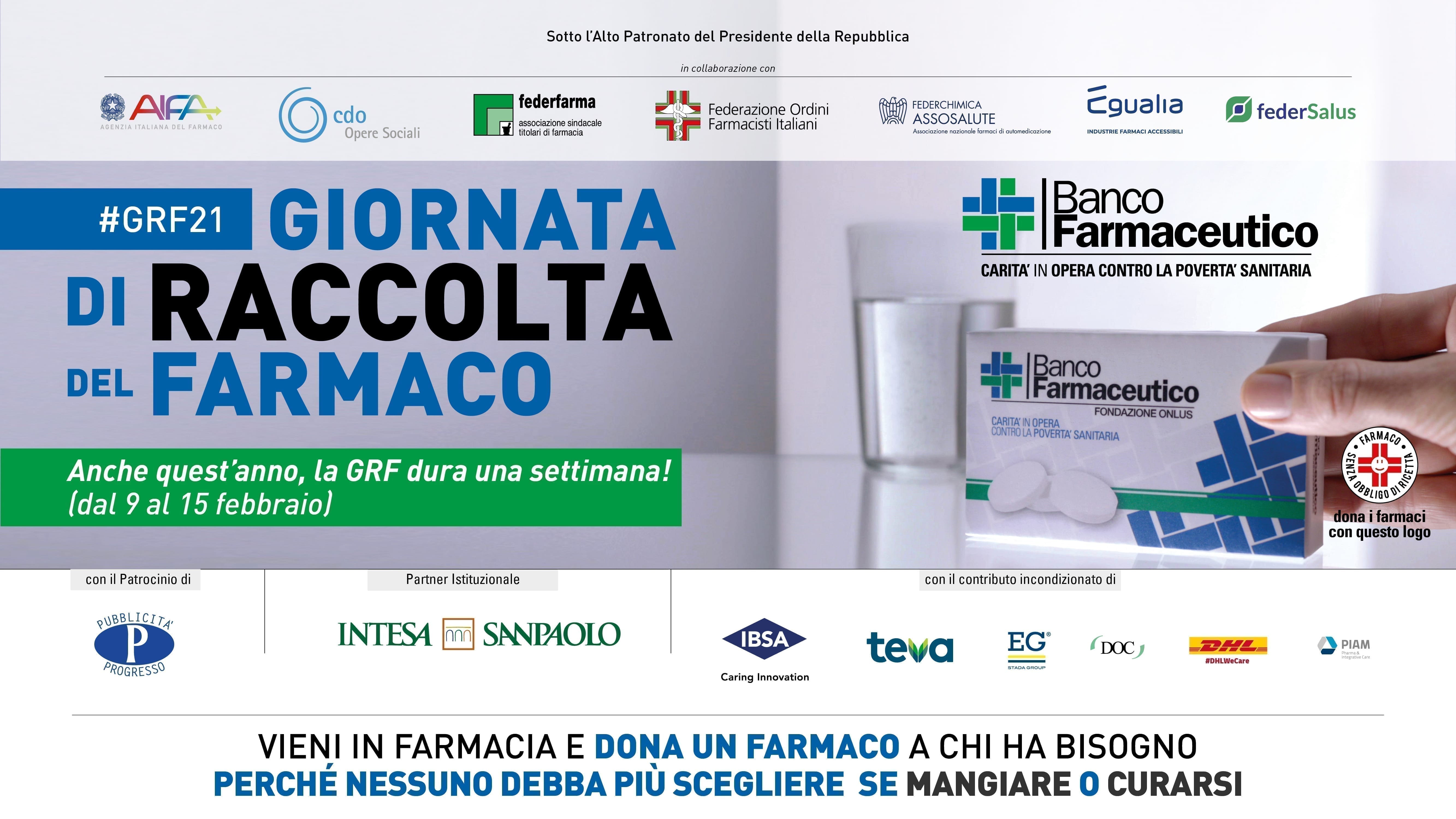 Da domani 9 febbraio in 19 farmacie del Saronnese parte la Raccolta del Farmaco