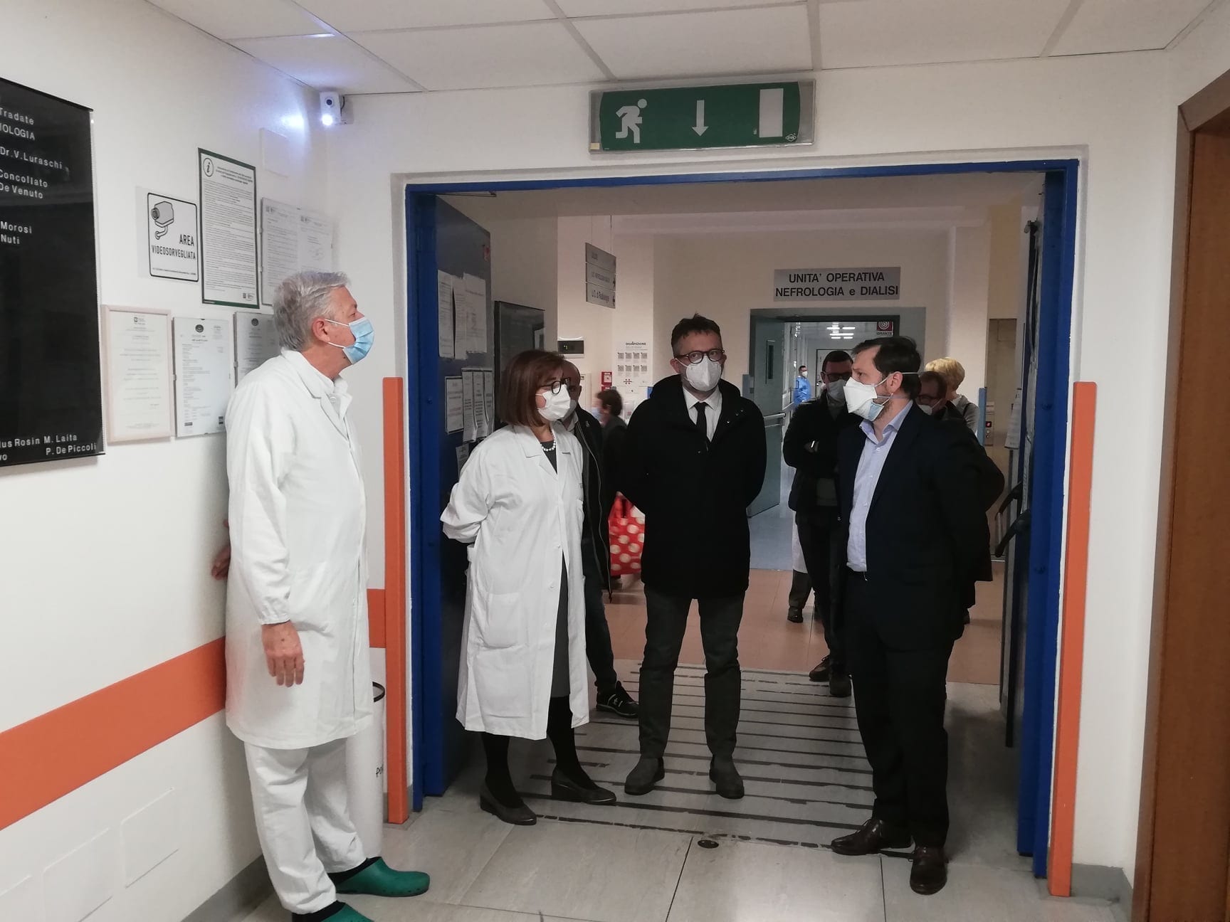 Tradate: Emanuele Monti visita l’ospedale Galmarini