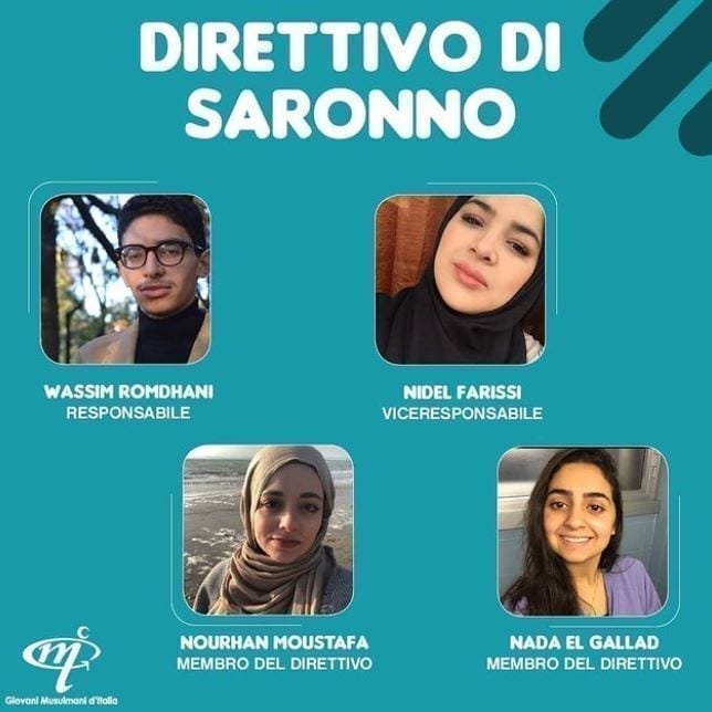 Wassim, Nourhan, Nada e Nidel: rinnovato direttivo Giovani mussulmani di Saronno