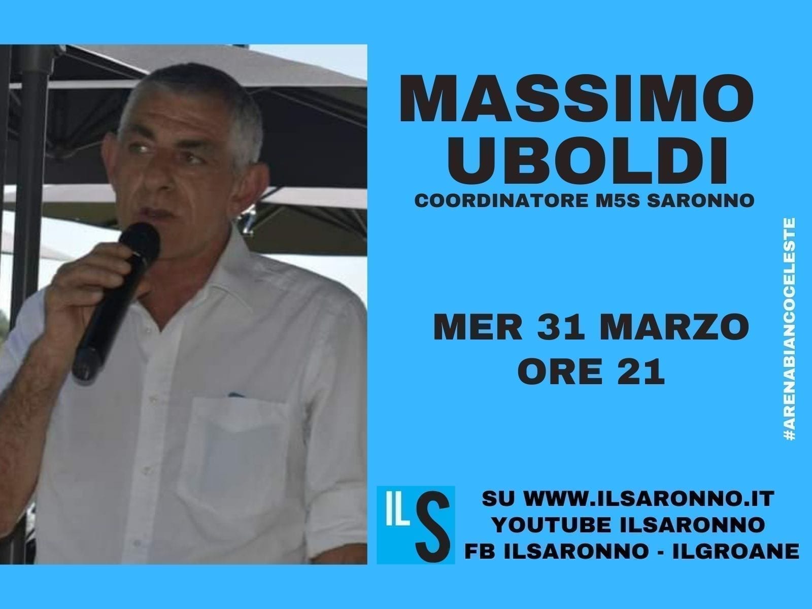 Massimo Uboldi (M5s) protagonista all’Abc: stasera live alle 21