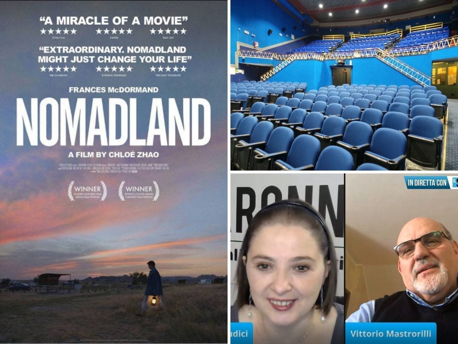 Riaperture: al cinema Pellico l’evento speciale Nomadland e poi… il cinema sotto le stelle