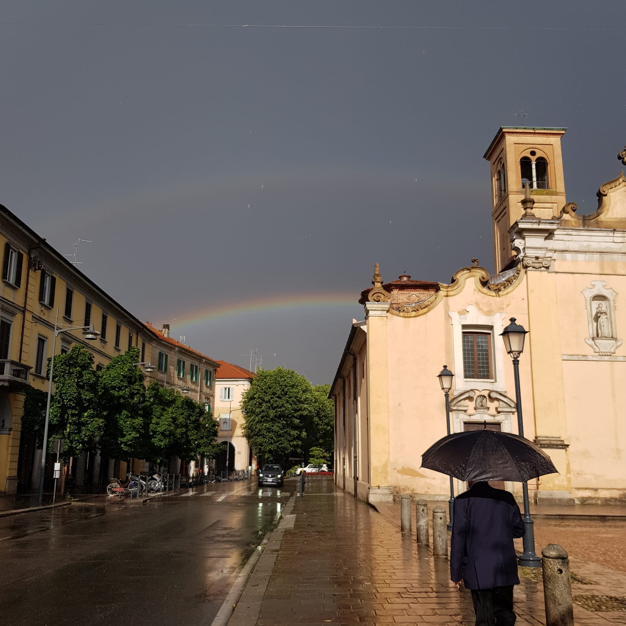 Doppio arcobaleno: il video dalla Cassina Ferrara e le foto da Solaro, Cislago e Rovello