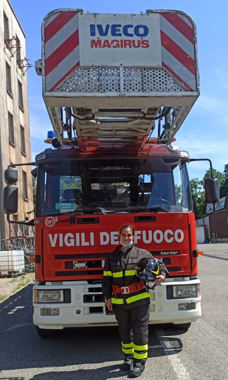 I pompieri di Lazzate raddoppiano le quote rosa: è arrivata Lucrezia
