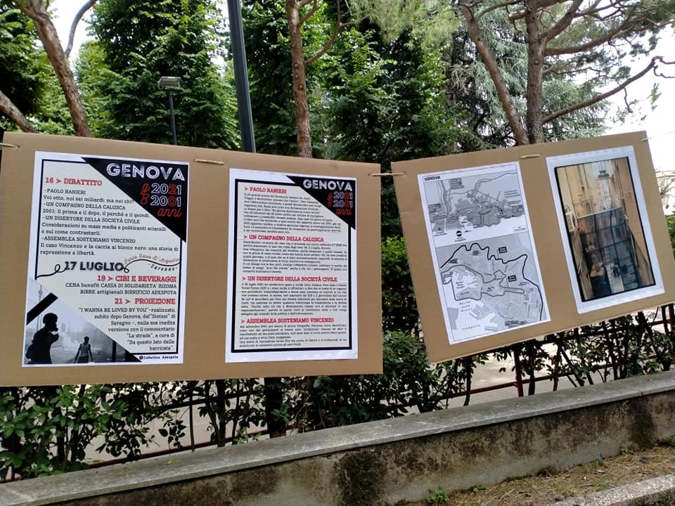 Adesposta al parco D’Acquisto: dibattiti, cena e proiezione nel ventennale del G8 di Genova