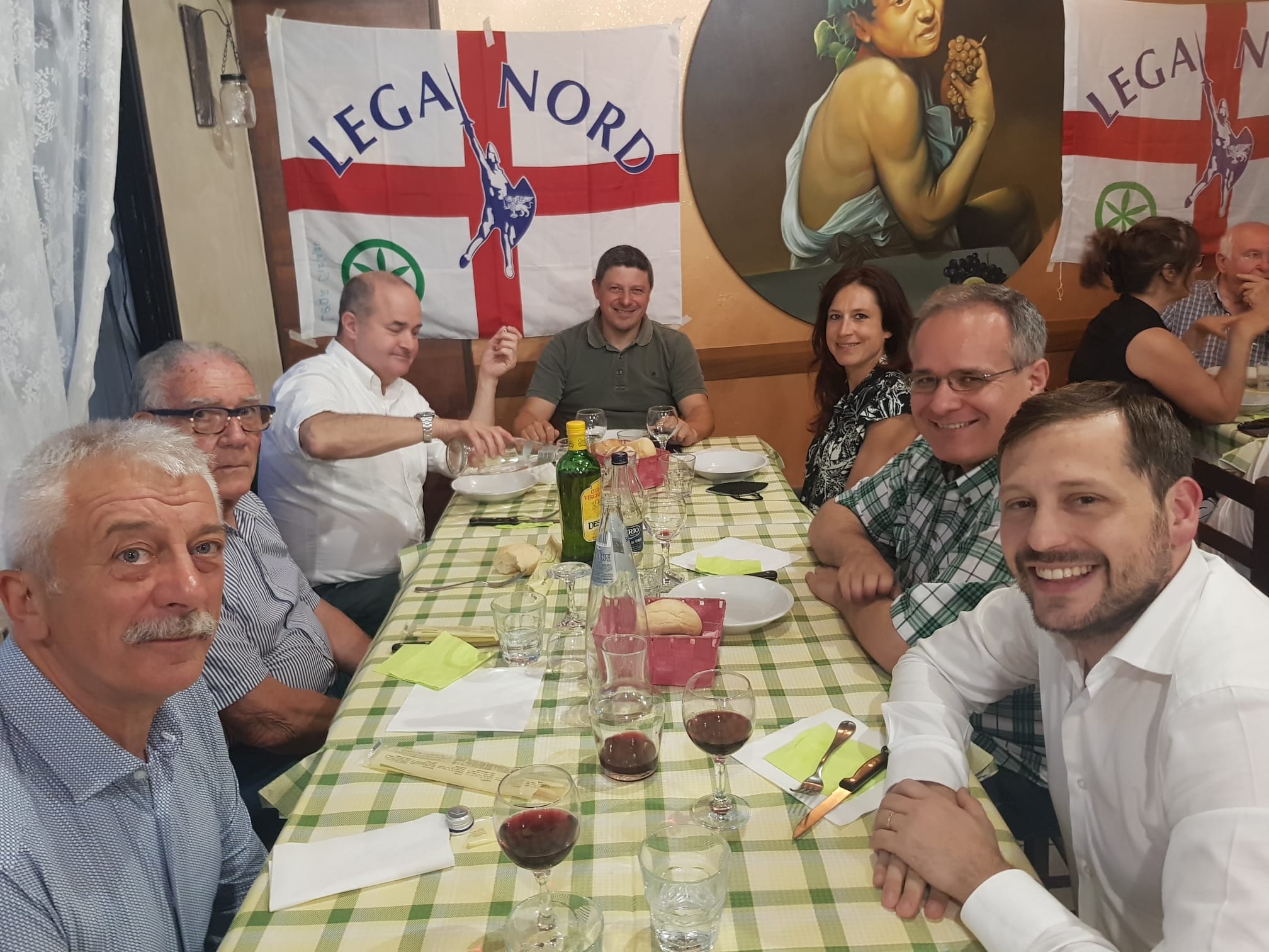 Cislago, cena della sezione Lega con Tovaglieri, Fagioli, Monti, Galli, Tarantino e gli amici di Forza Italia