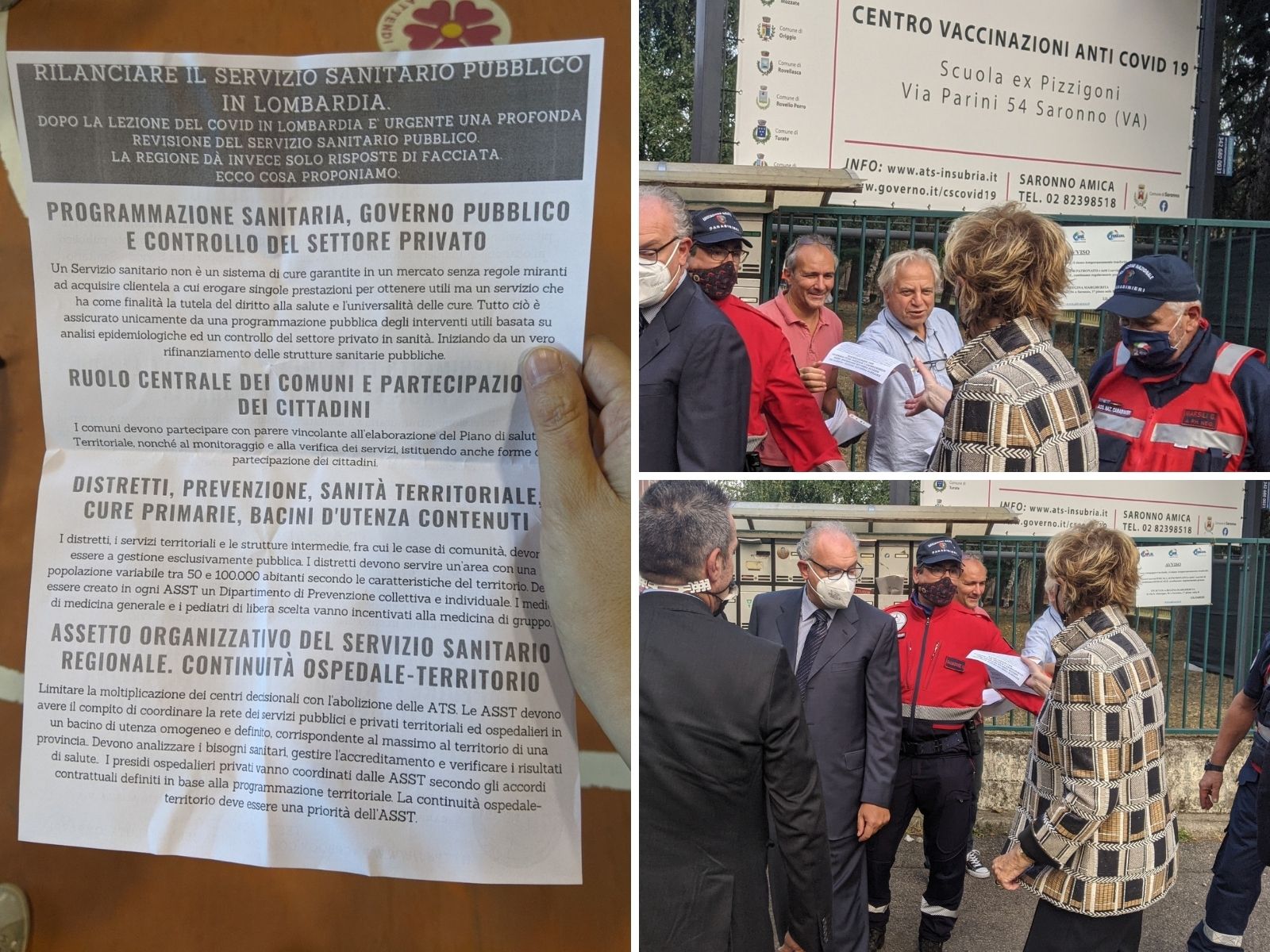 Moratti a Saronno, l’appello del coordinamento salute Lombardia per rilanciare il servizio sanitario