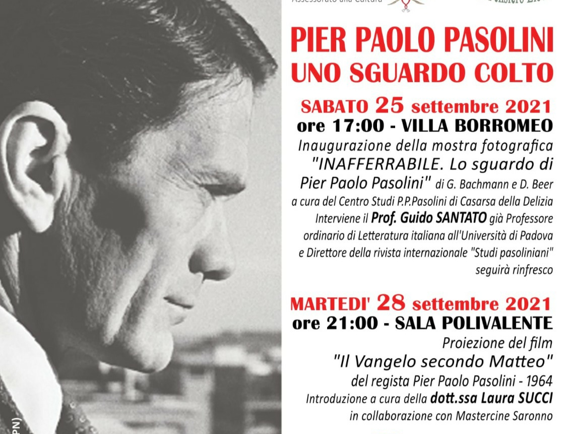 Solaro omaggia Pier Paolo Pasolini: ecco il calendario degli eventi
