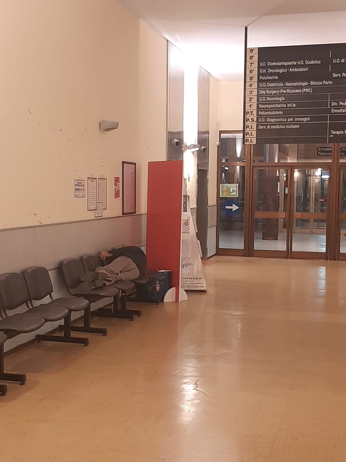Saronno: ospedale di notte, sono tornati i senzatetto