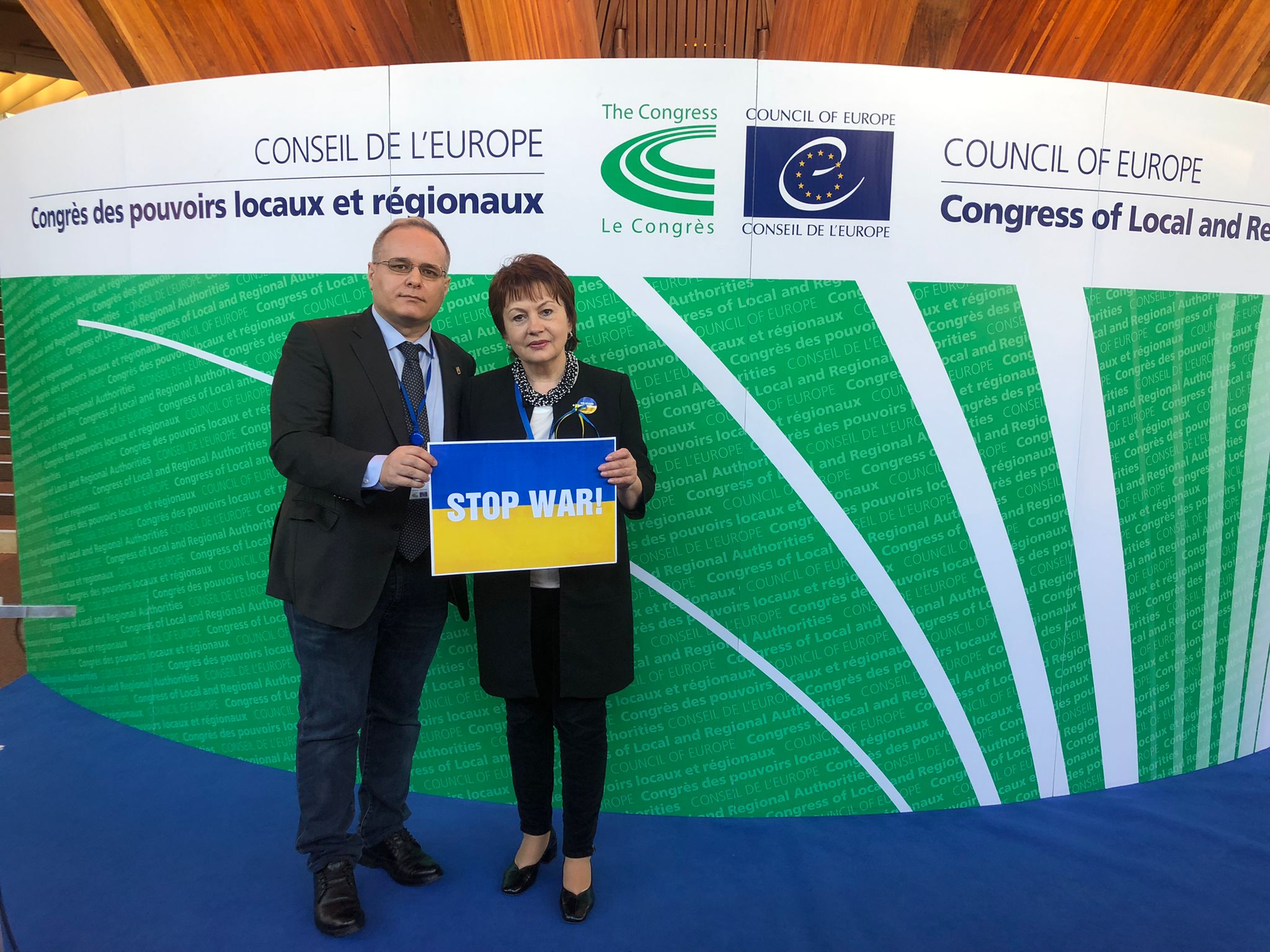 Strasburgo, solidarietà alla collega ucraina da Alessandro Fagioli alla plenaria dei poteri locali e regionali