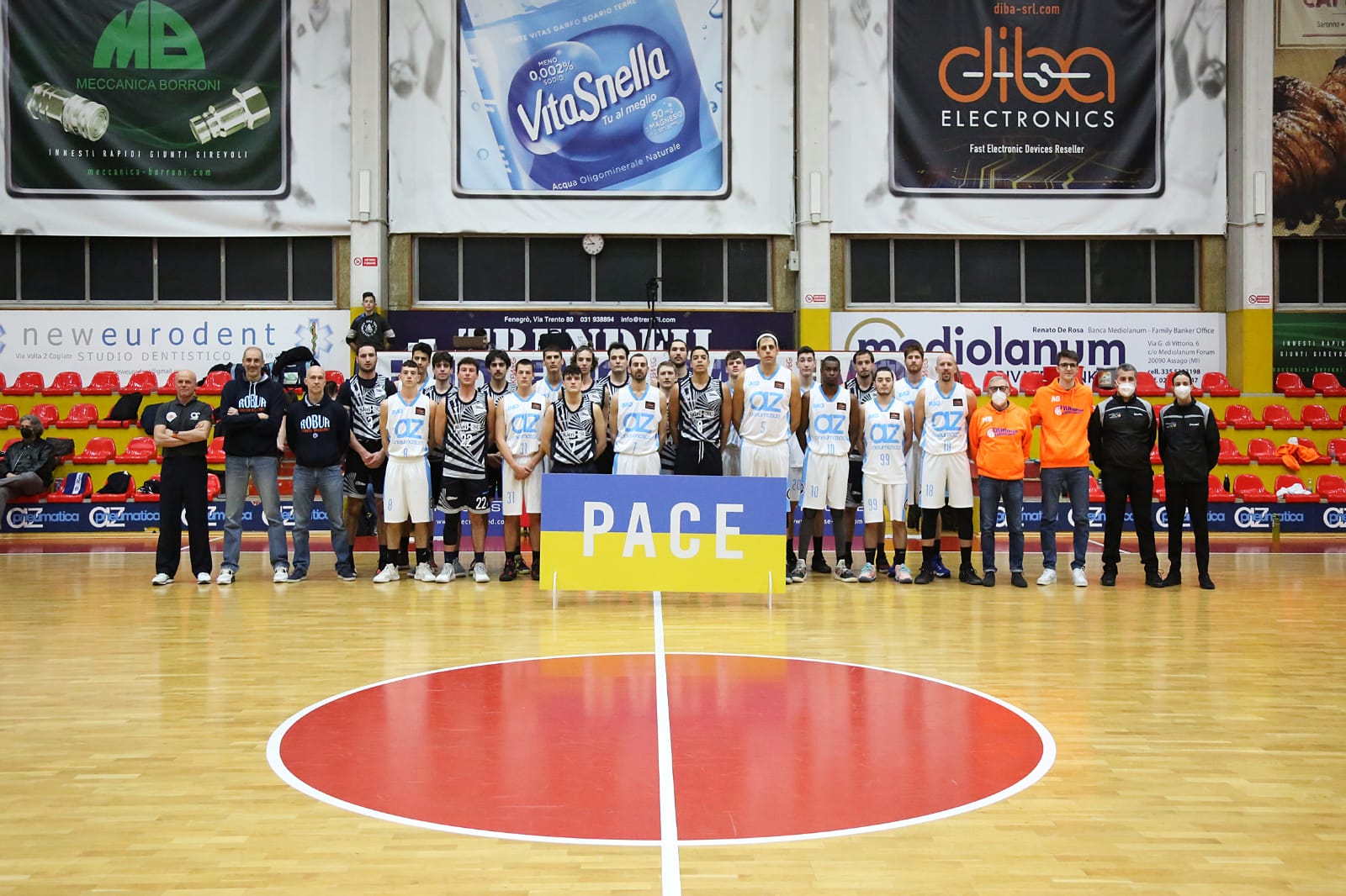 Messaggio di pace per l’Ucraina anche dal basket di Saronno