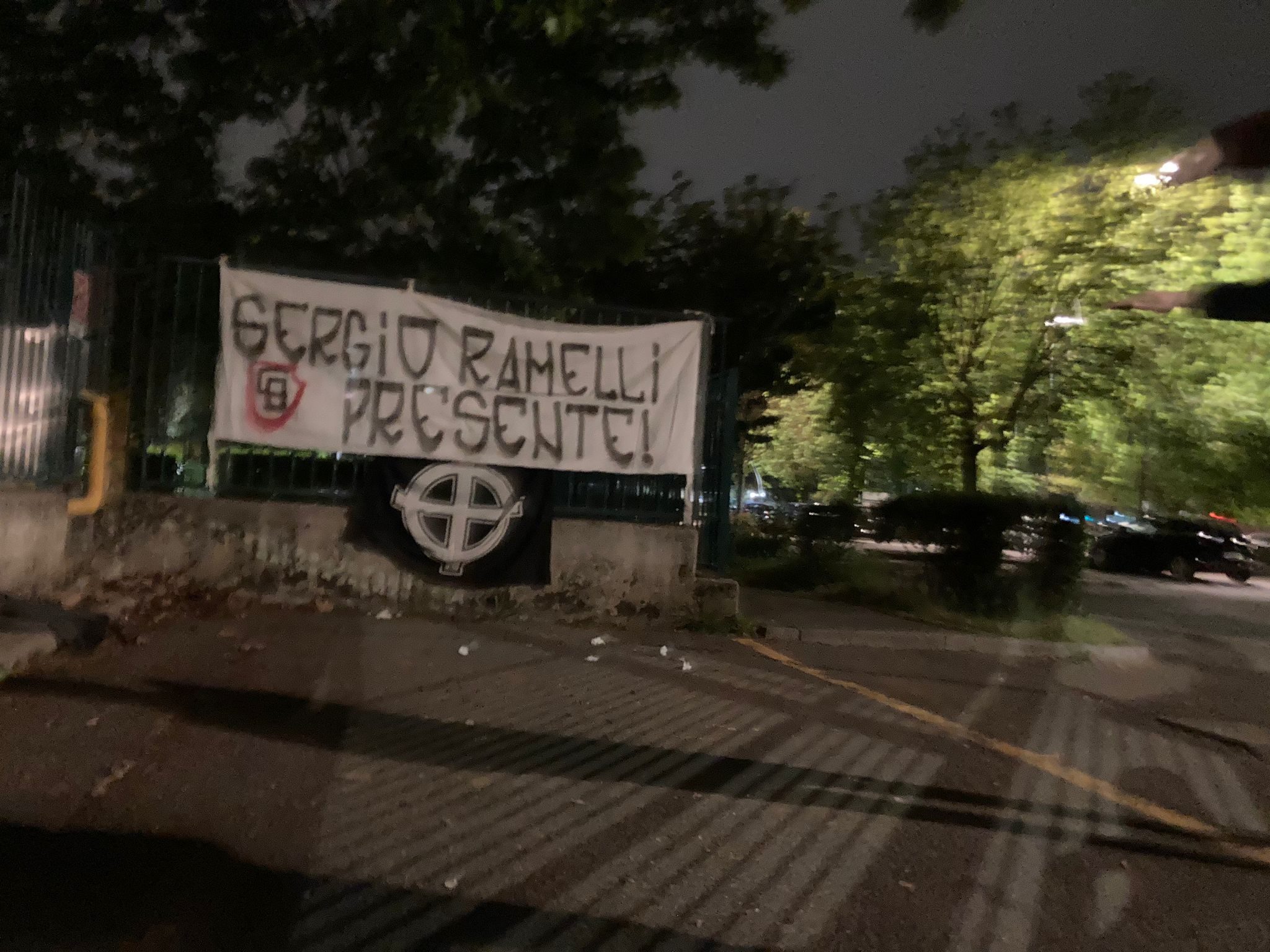 A Saronno il ricordo, con uno striscione, di Sergio Ramelli nell’anniversario della morte