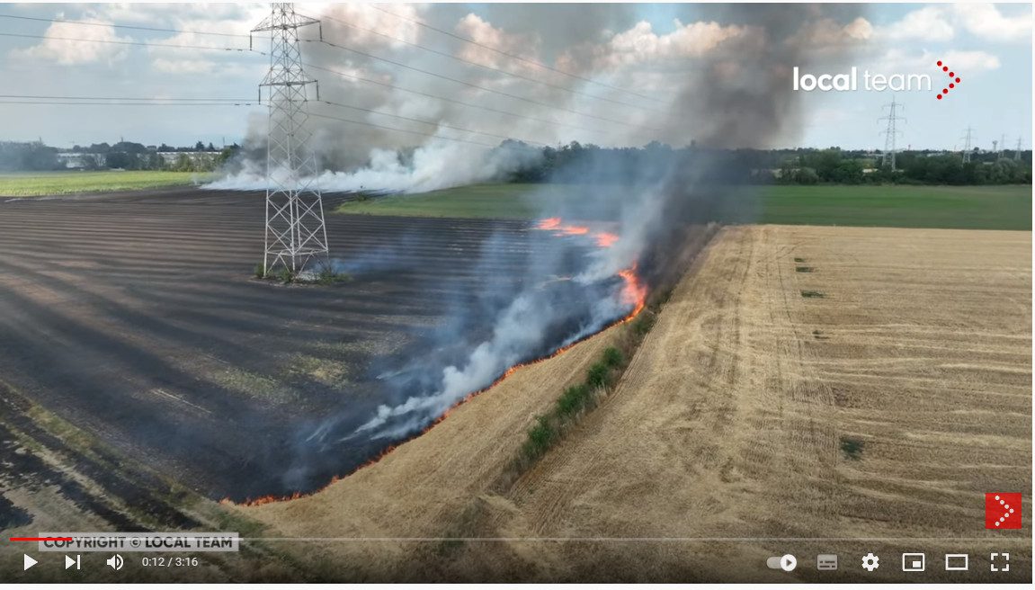 I video di Local Team raccontano gli incendi del Saronnese