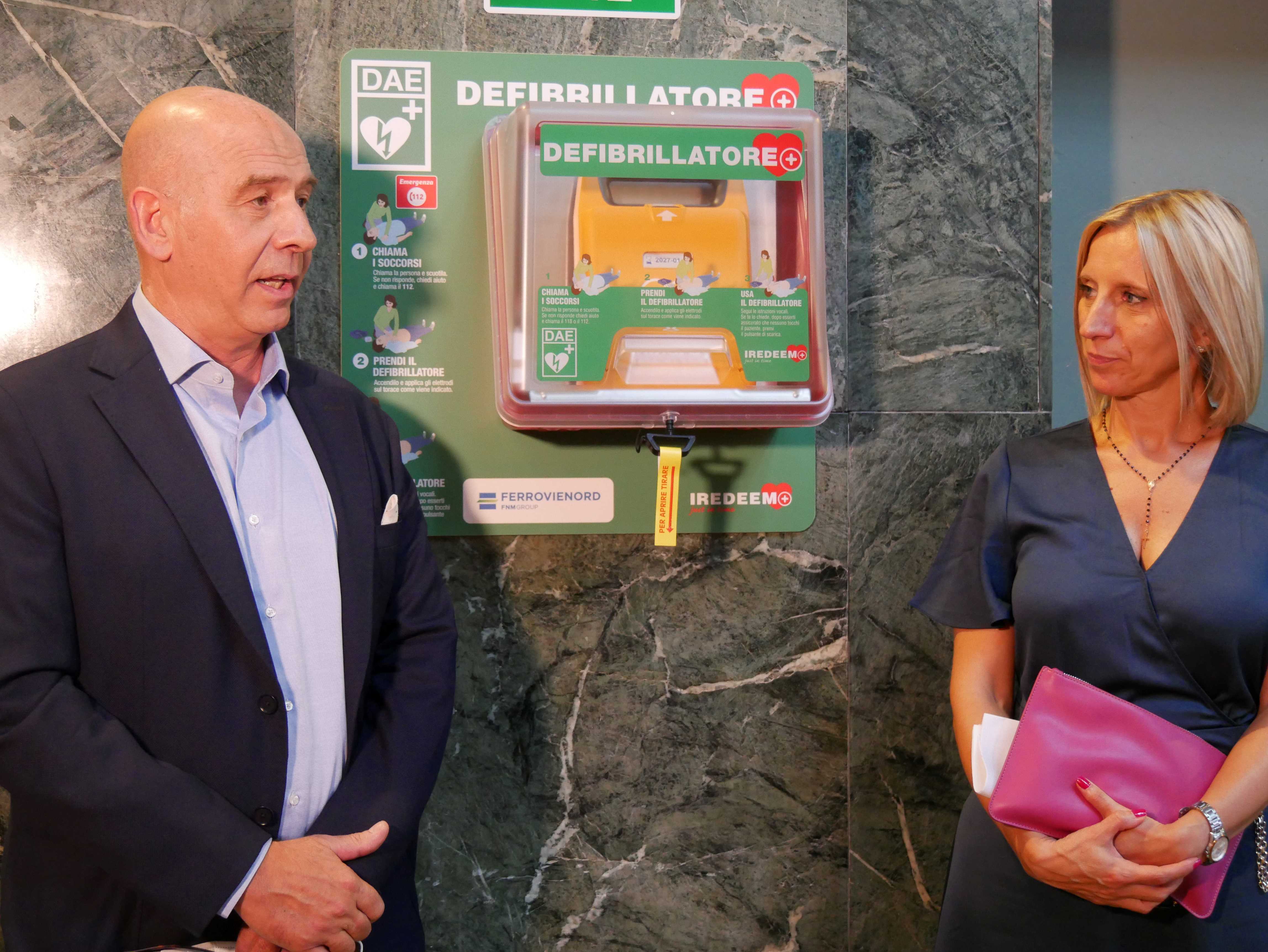 Defibrillatore in stazione: adesso a Milano Cadorna entro fine agosto anche a Saronno