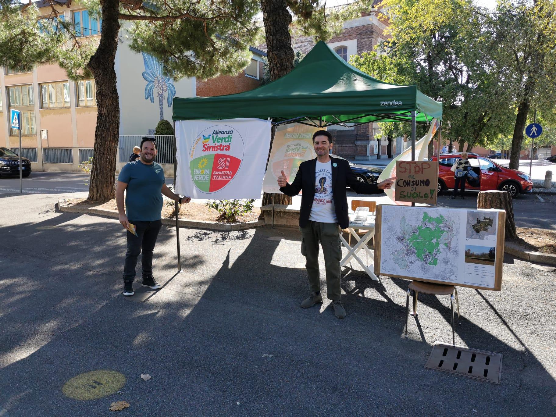 Cislago, i candidati di Verdi, Sinistra Italiana e del Partito Democratico incontrano in piazza i cislaghesi