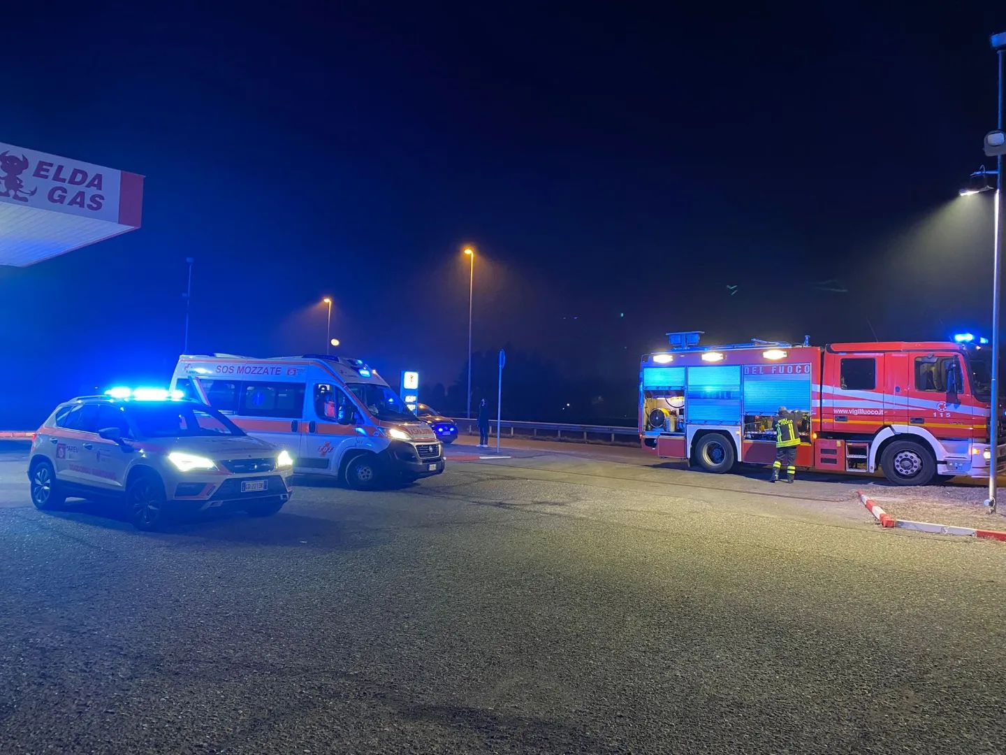Panorama cronaca: incidente nella notte a Origgio, caduta da moto a Cesate