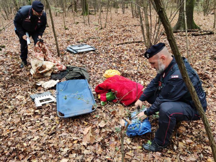 Bassa comasca, carabinieri setacciano 10 ettari di bosco: trovata anche droga sintetica