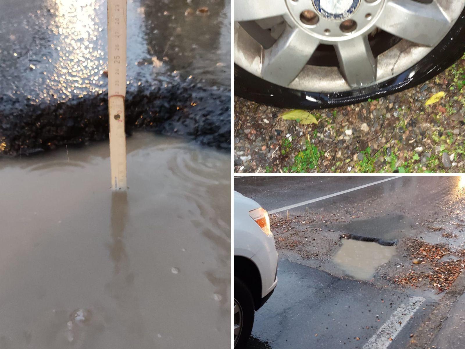 Saronno, profonda voragine nell’asfalto: almeno 4 automobilisti con le gomme a terra