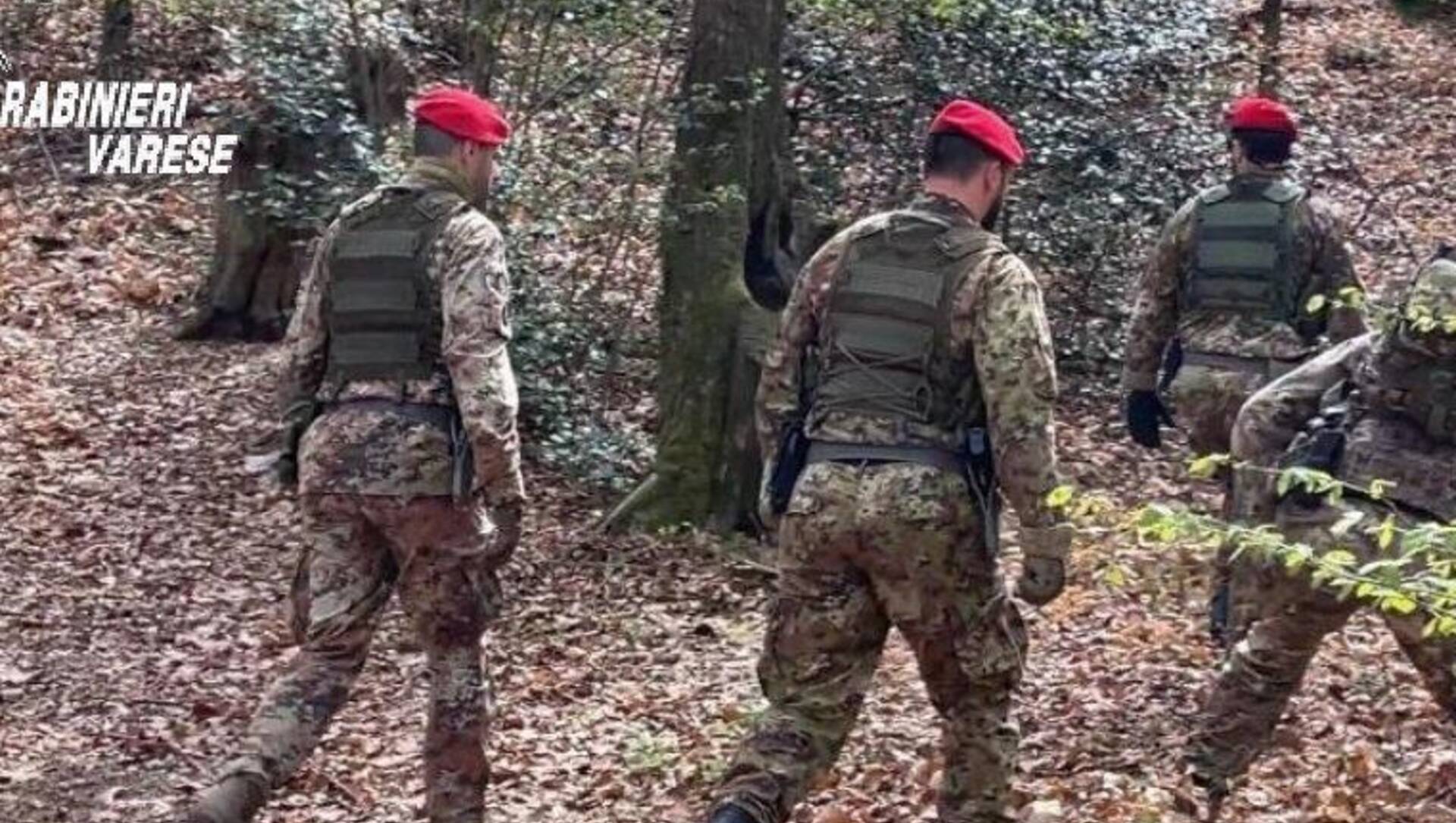 Parco Pineta: squadrone cacciatori “Calabria” con i carabinieri di Saronno in una vasta operazione antidroga