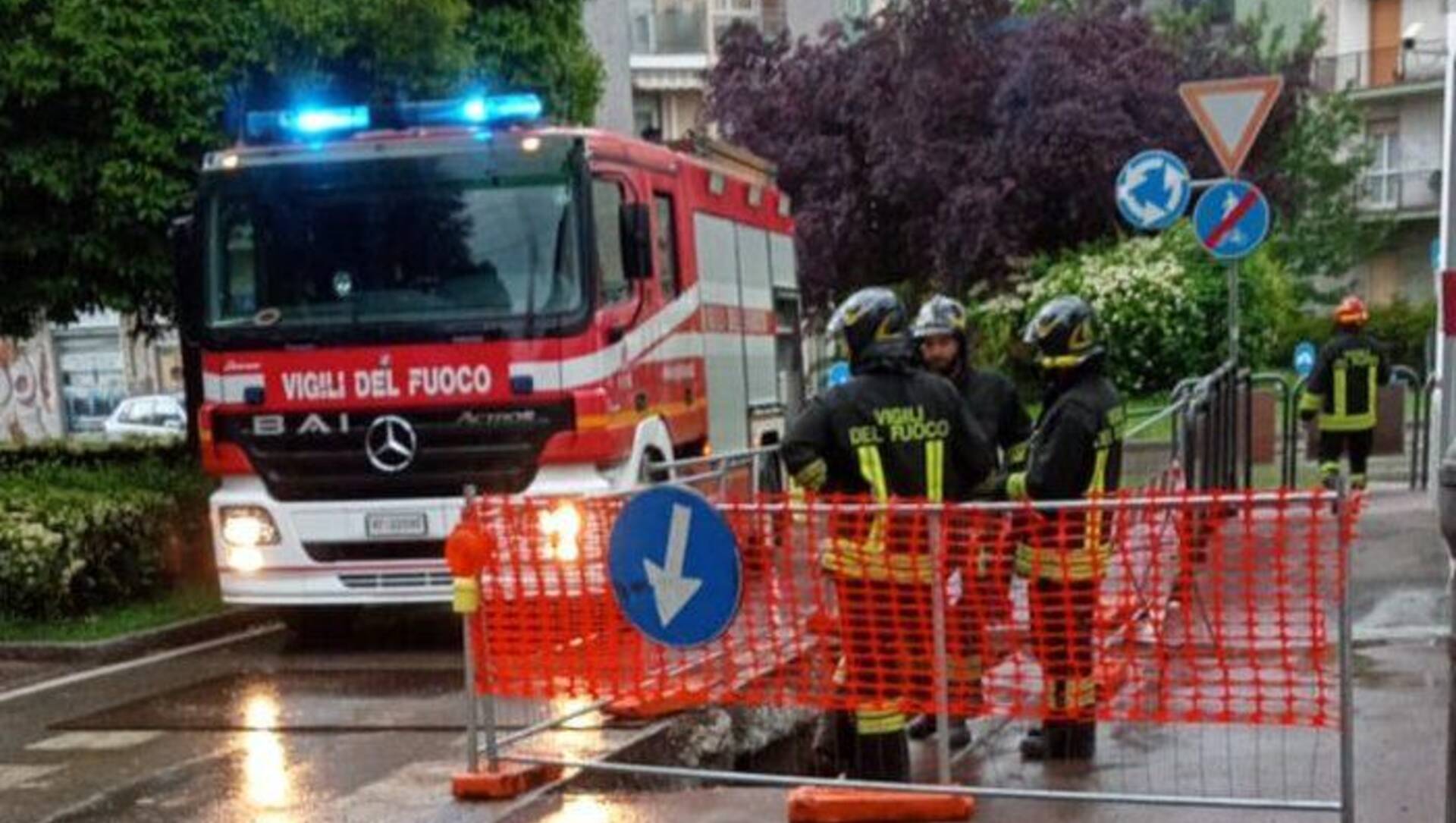 Saronno, fuga di gas al Prealpi: tecnici e pompieri al lavoro