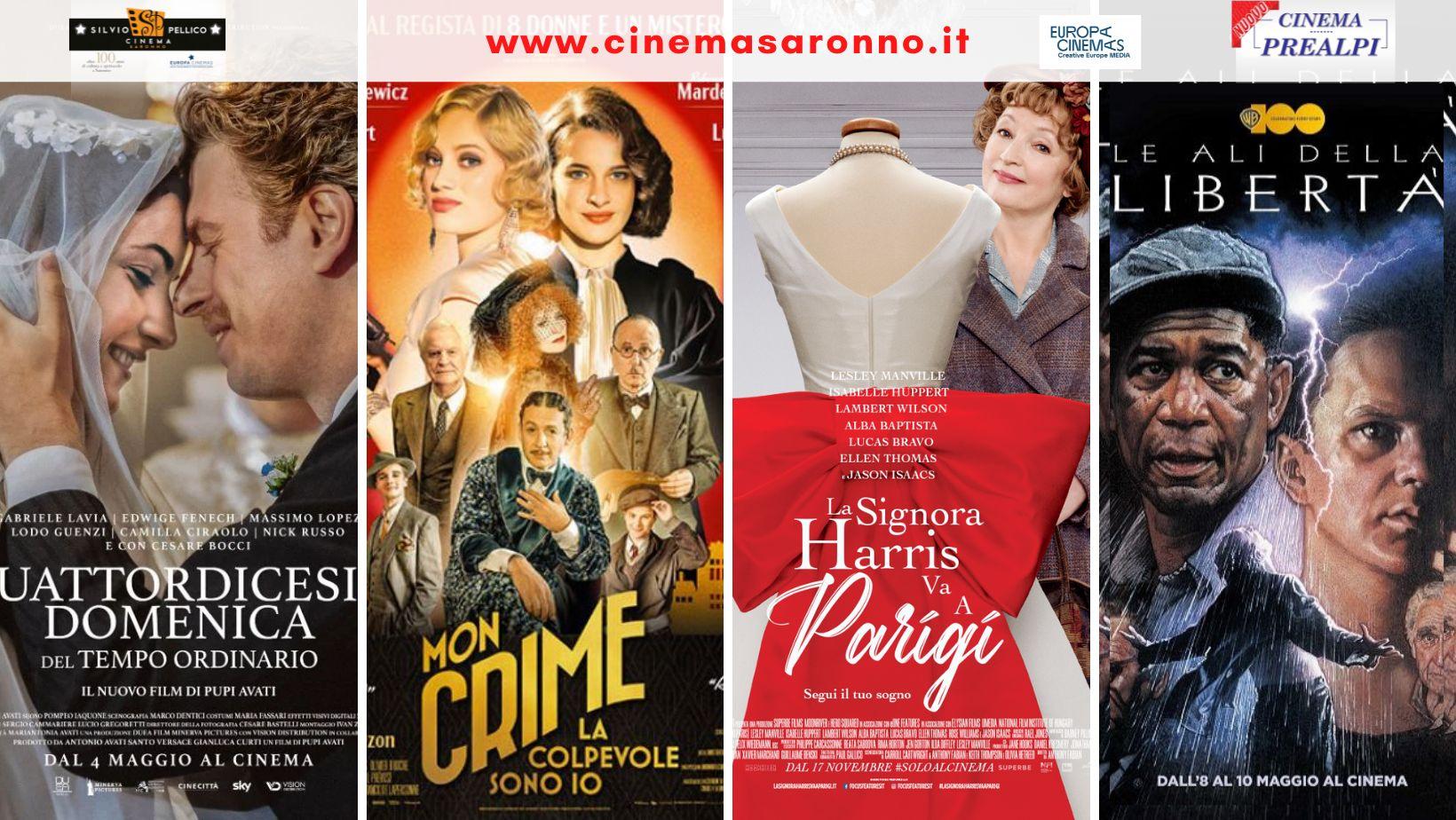 Scopri la nuova programmazione al Cinema Silvio Pellico e al Nuovo Cinema Prealpi di Saronno