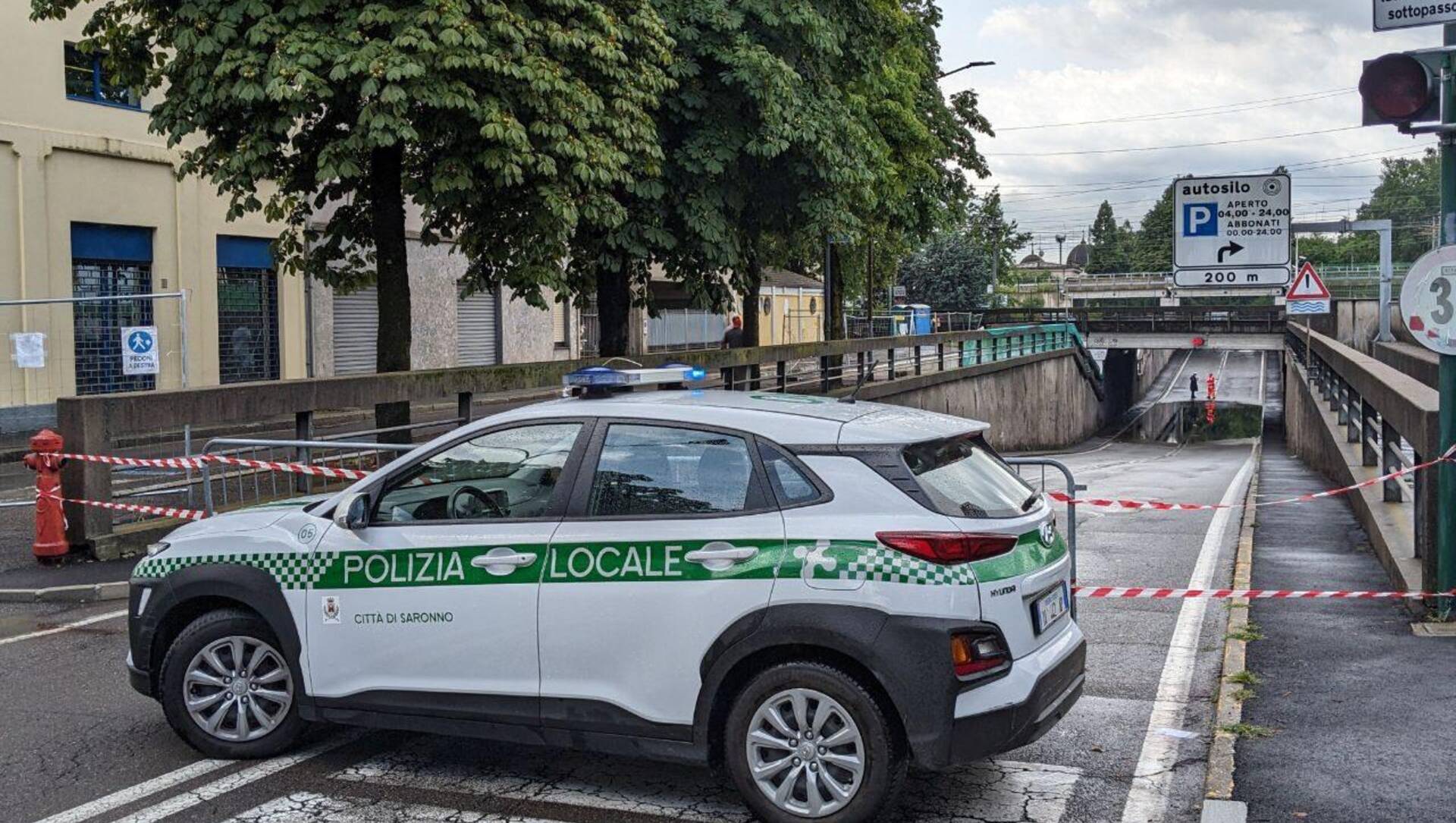 Saronno, sabato la sistemazione dell’asfalto del sottopasso in via Milano